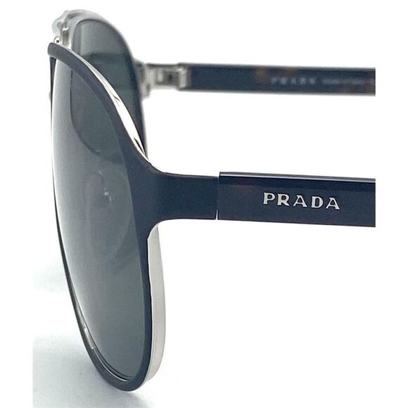 NEW PRADA SPR 53X 524-736 BLACK AUTHENTIC SUNGLASSES SPR53X 60-16 - Picture 4 of 6